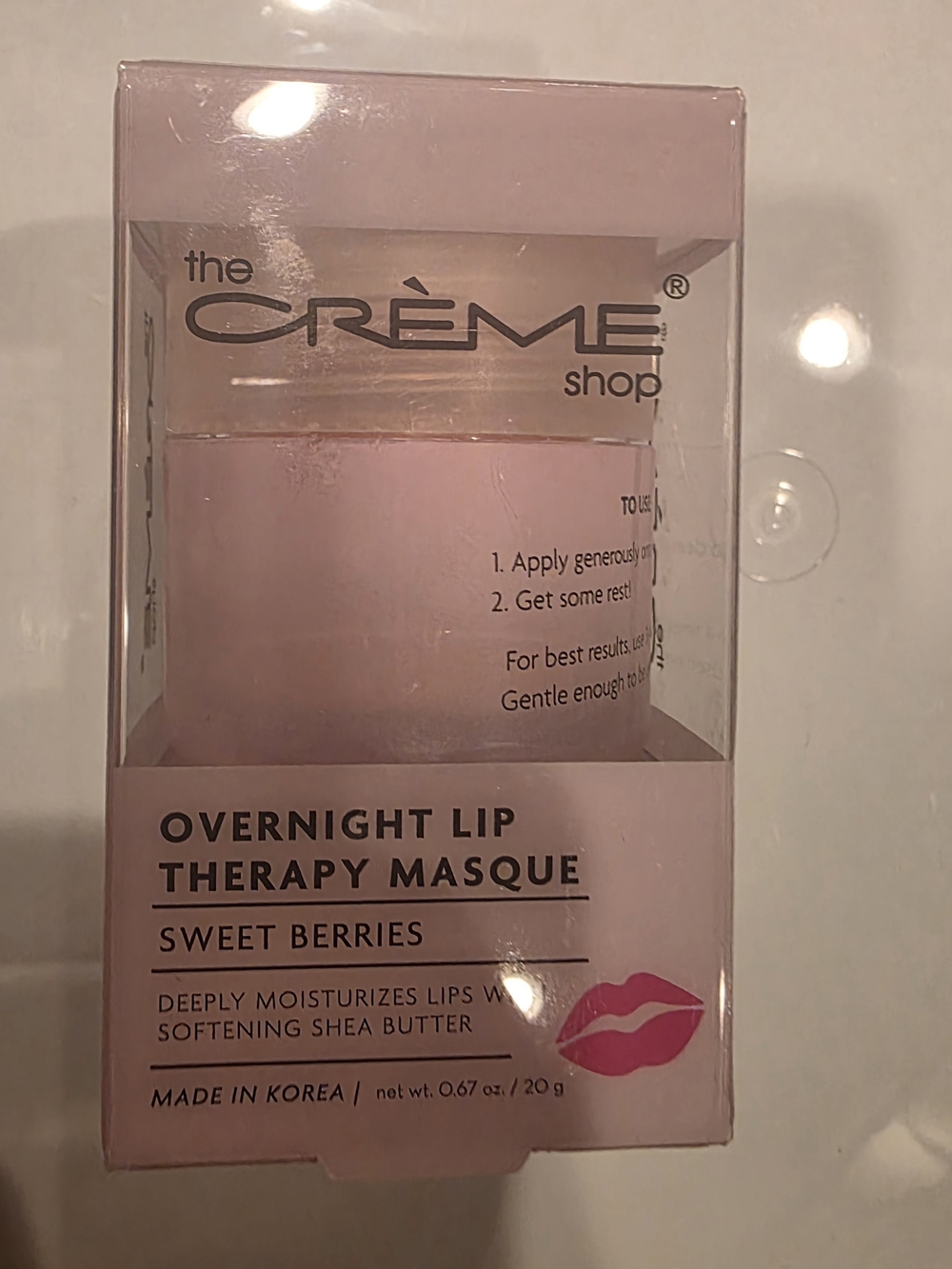 The Crème Shop Overnight Lip Therapy Masque — Sweet Berries (Pink)